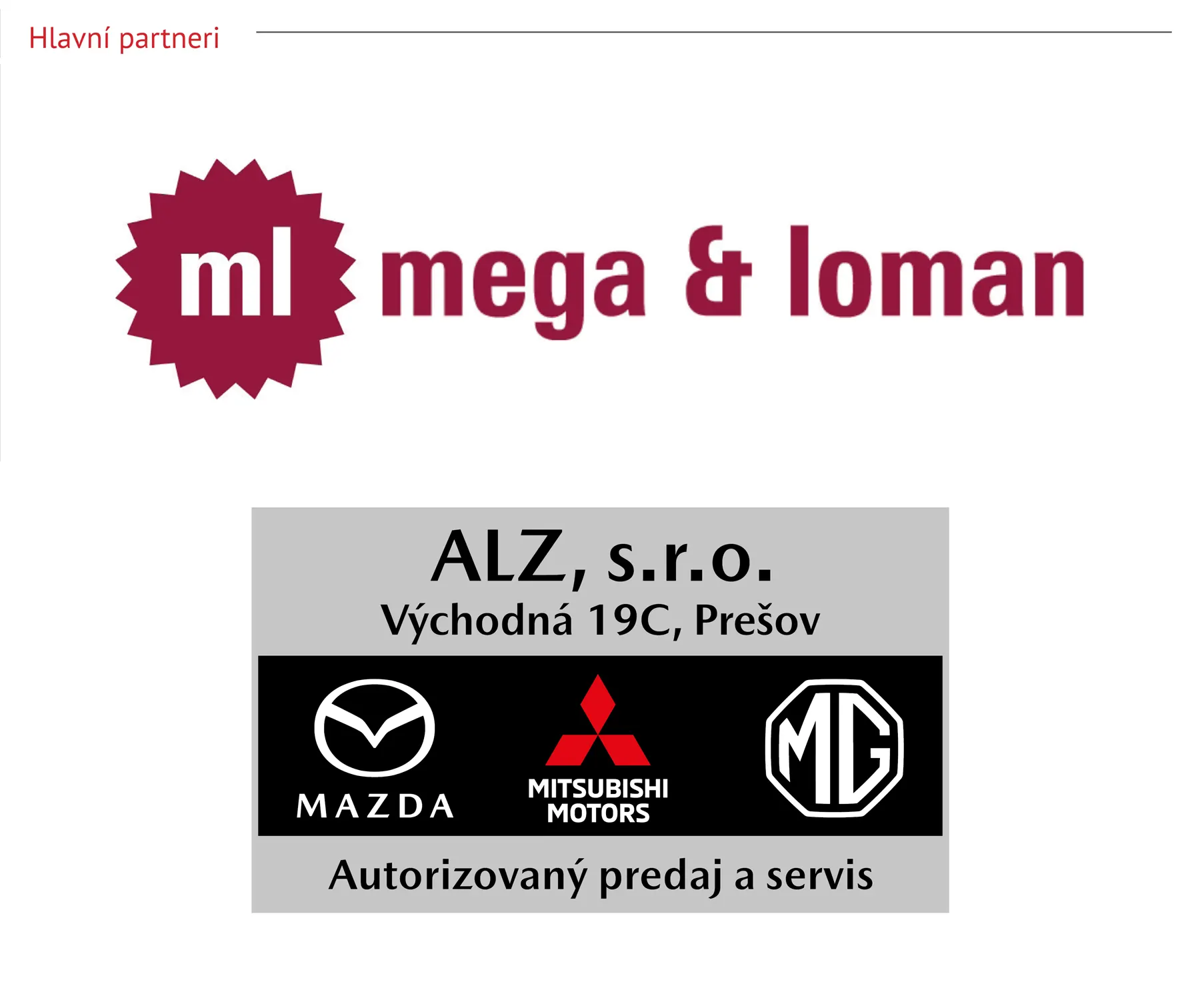 Hlavní partneri